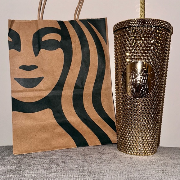 Starbucks Metallic Gold Tumbler - Picture 1 of 2